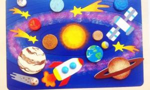 Выставка детских работ, посвященная Дню космонавтики